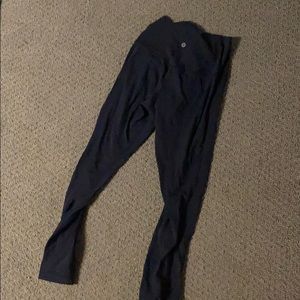 Navy full length lululemon leggings